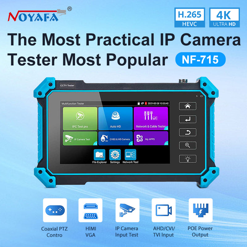 [High Demand - Pre-Order Open] NOYAFA NF-IPC715 CCTV Camera Tester With 4K Support