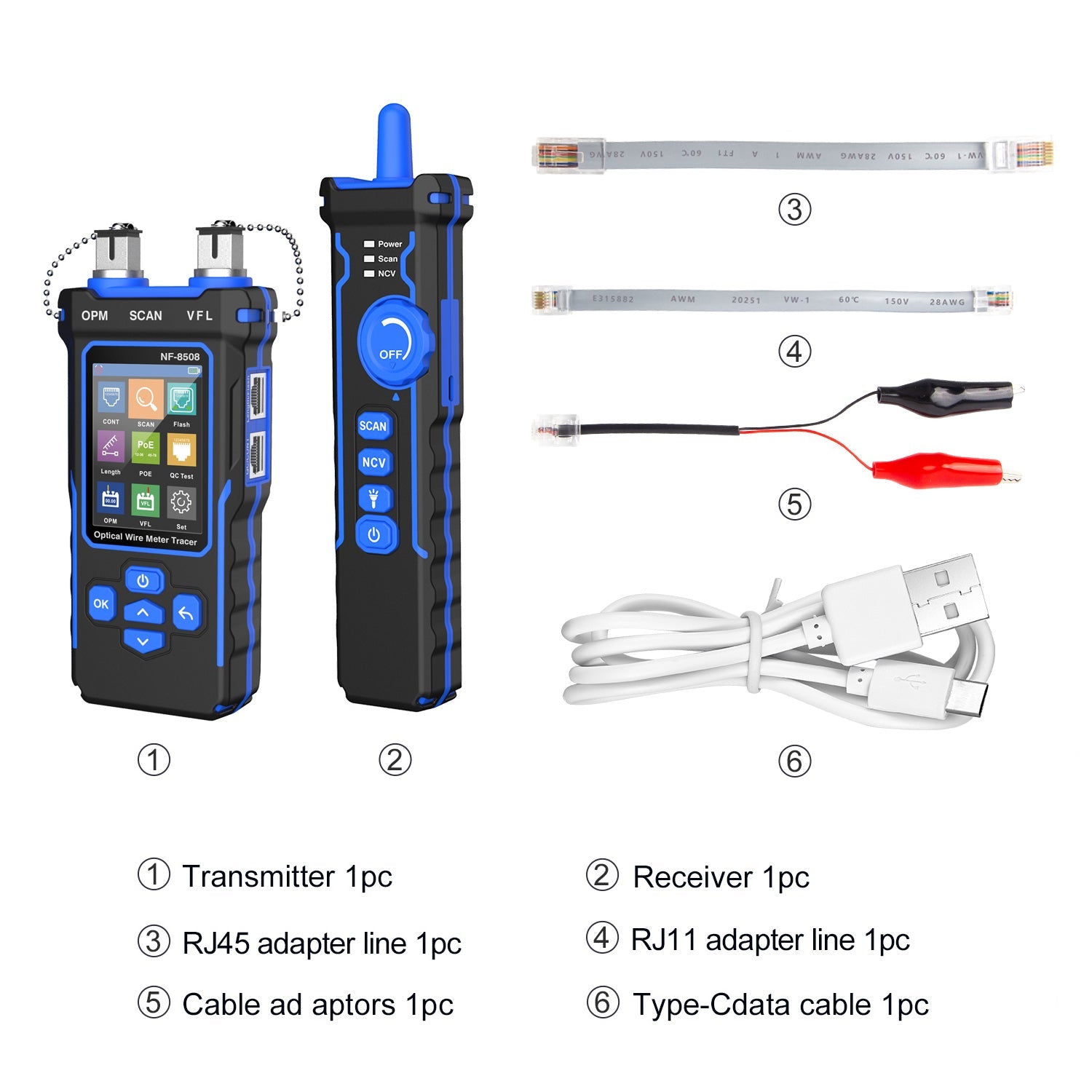 NF-8508 9-in-1 Multifunction Network Cable Tester
