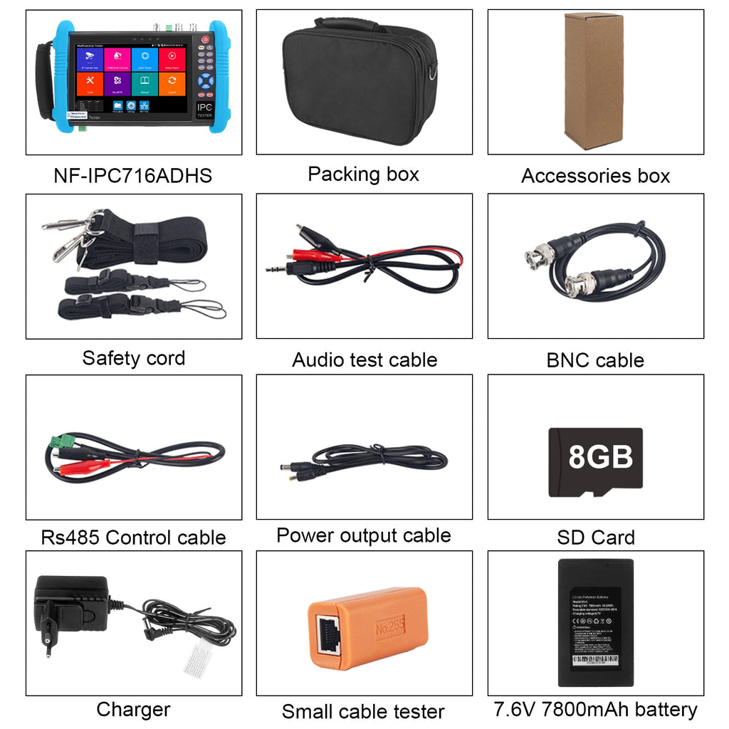 NOYAFA NF-716ADHS PRO All-in-one IPC CCTV Camera Tester