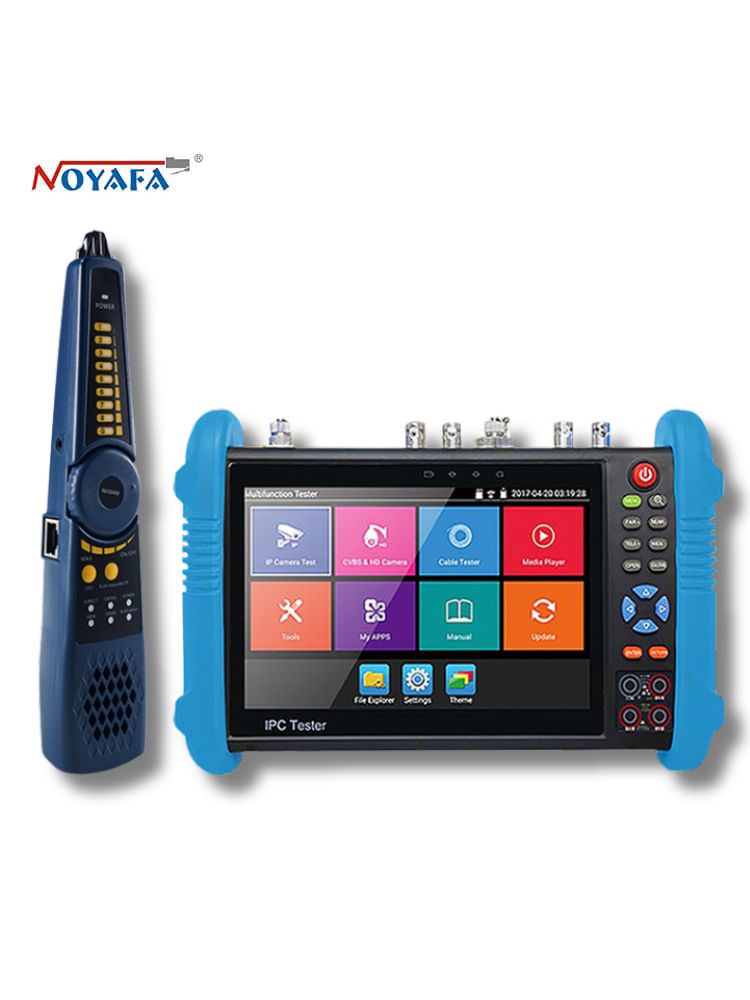 NOYAFA IPC716 MOVTADHS Pro All-In-One CCTV & Network Camera Tester with 7” IPS Touch Screen, 8K Video Viewing, PoE, TDR Cable Test, WiFi Analyzer, OPM, VFL, Multimeter for Security Installers, System Integrators, and Network Engineers