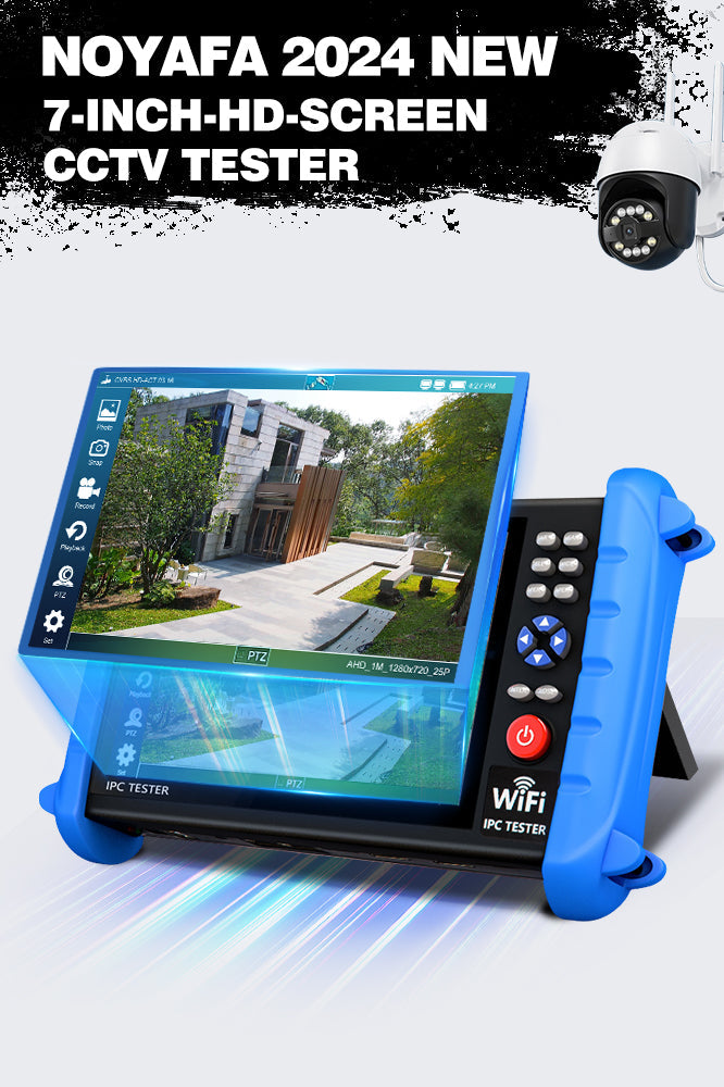 Noyafa NF-IPC722 Professional CCTV Tester & Network Analyzer – 7 Touchscreen, 4K Cameras & 30+ ONVIF & CVBS Protocols Support, PoE, TDR, and OPM Tools